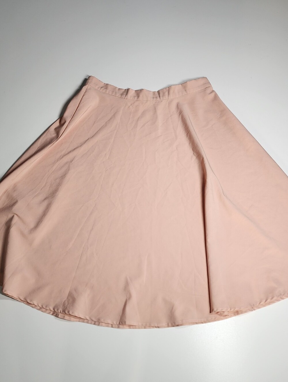 Blush Pink A Line Skirt High Waist Midi Soft Minimal XXL
